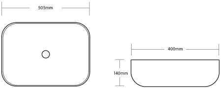 Раковина-чаша Ceruttispa 50 CR0078 СТ9600 Белая 