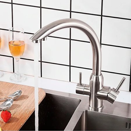 Смеситель для кухни Frap H899 F43899 Сатин 