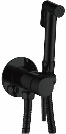 Гигиенический душ со смесителем Haiba HB5511-7 Черный матовый 