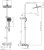 Душевая система Rush Thira TR3635-40 Хром 
