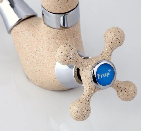 Смеситель для кухни Frap H5408 F5408-10 Светло-бежевый 