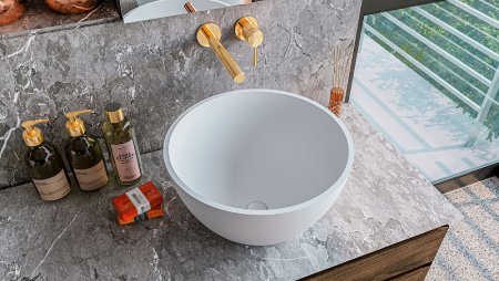 Раковина-чаша Whitecross Amethyst 50 0711.050050.200 Белая матовая 