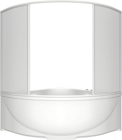 Акриловая ванна Bas Дрова 160x160 см с гидромассажем 