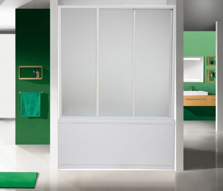 Шторка на ванну Bas Ямайка 3 ств., стекло 