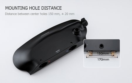 Душевая система Gappo G2495-86 Черная матовая 