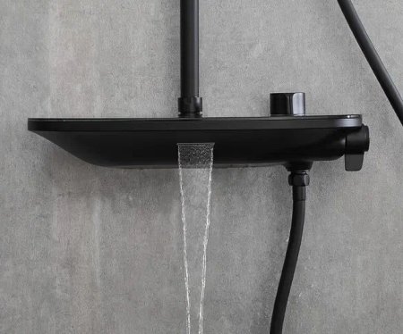 Душевая система Gappo G2495-86 Черная матовая 