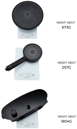 Душевая система Gappo G2495-86 Черная матовая 