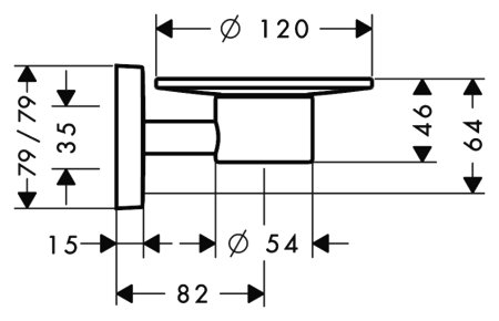Мыльница Hansgrohe PuraVida 