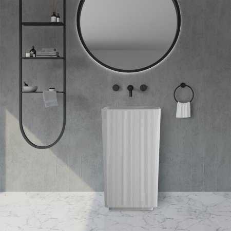 Раковина отдельностоящая ABBER Stein AS2505-H белая матовая 