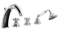 Смеситель для ванны на 4 отверстия Gattoni Vivaldi 12400С0 хром Смеситель для ванны на 4 отверстия Gattoni Vivaldi 12400С0 хром