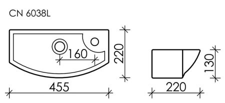 Раковина Ceramica Nova Element CN6038L 