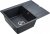 Мойка кухонная Paulmark Weimar PM216550-BLM черный металлик 