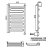 Полотенцесушитель электрический Ника Curve ЛZ/ВП 100х60 правый тэн 