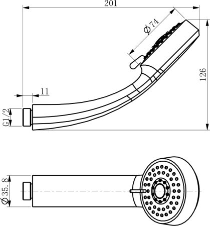 Термостат D&K Bayern Potsdam DA2113201 для ванны с душем 