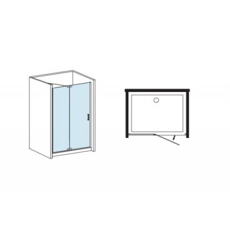 Душевая дверь в нишу Gappo G301.1.10L 