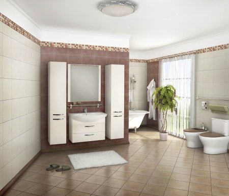 Шкаф пенал Aquaton Ария М 1A124403AA010 подвесной Белый 