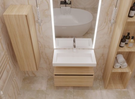 Раковина Boheme Armadi Art Flat 80 859-080 Белая 