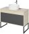 Тумба под раковину Aquaton Лофт Урбан 100 1A247701LQX60 подвесная Cерый графит Дуб орегон 