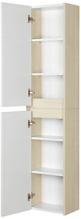 Подвесной шкаф Aquaton Сканди 35 1A255003SDB20 Белый Дуб верона 