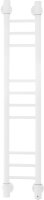 Полотенцесушитель электрический узкий Energy Ergo2 P 1050x200, форма лесенка прямая, цвет белый матовый, скрытое/наружное подключение, 1050мм x 234мм