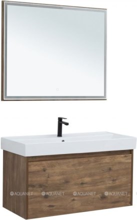Мебель для ванной Aquanet Nova Lite 100 дуб рустикальный (1 ящик) 