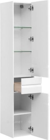 Шкаф-пенал для ванной Aquanet Палермо 35 белый 