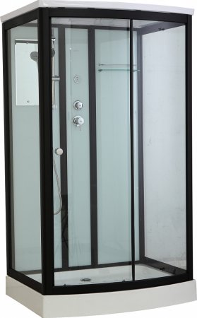 Душевая кабина Timo Standart T-6615 B профиль черный 