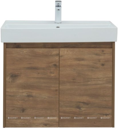Тумба с раковиной Aquanet Nova Lite 75 дуб рустикальный (2 дверцы) 