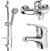 Комплект смесителей Paini Creta 42CRKIT3 Хром 