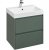 Тумба под раковину Roca Ona 60 A857613513 подвесная Зеленая матовая 