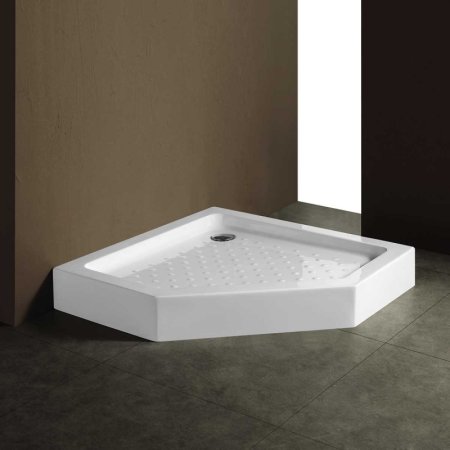 Акриловый поддон для душа Vincea VST-2AP-9090 90x90 с антискользящим покрытием 