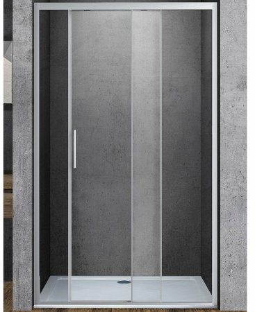 Душевая дверь Vincea Soft 130 VDS-3SO130CL профиль Хром стекло прозрачное 