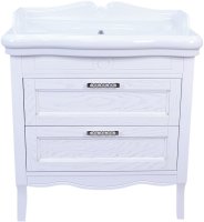 Тумба с раковиной Azario Carolina 90/2 CS00069427 Белая с золотой патиной