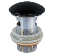 Донный клапан для раковины CeramaLux RD019 с переливом, черный
