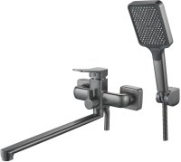 Смеситель для ванны Shevanik S9922T, оружейная сталь