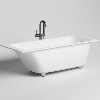 Ванна из искусственного камня Salini Orlanda Kit 160х70 102125M Белая матовая