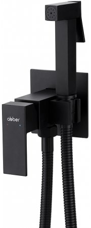 Гигиенический душ со смесителем Abber Daheim AF8226B Черный матовый 