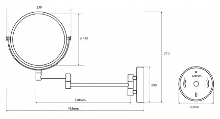 Косметическое зеркало Bemeta 112201512 