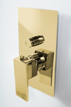 Смеситель Cezares Unika VDIM-03/24 С ВНУТРЕННЕЙ ЧАСТЬЮ, для душа, золото 