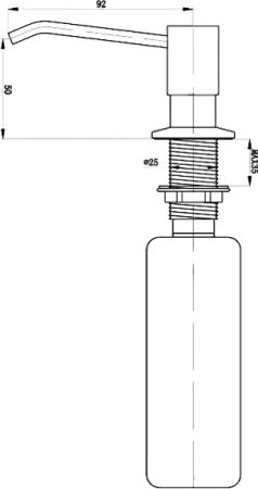 Дозатор для средства Zorg ZR-28 сталь 