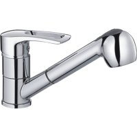 Смеситель однорычажный для кухни с вывигающейся лейкой HAIBA CRON CN4766