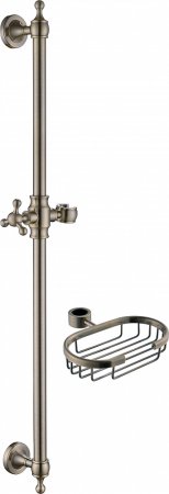 Душевая штанга Zorg Sanitary ZR 821 BR с мыльницей 
