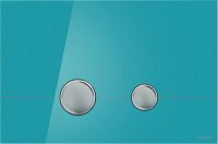 Кнопка смыва Cersanit STERO P-BU-STE/Azg/Gl лазурная