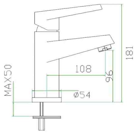 Смеситель Zorg Inox Rados-U для раковины 