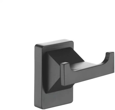 Крючок для ванной комнаты двойной Rose RG1621H, черный 