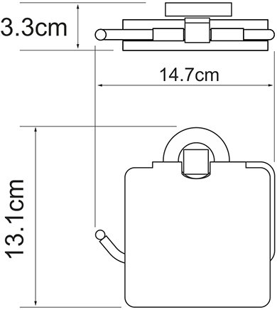 Держатель туалетной бумаги WasserKRAFT Rhein K-6225 