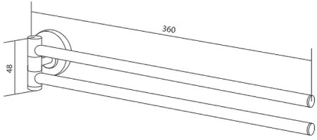 Держатель для полотенец AM.PM Serenity A4032600 Хром 
