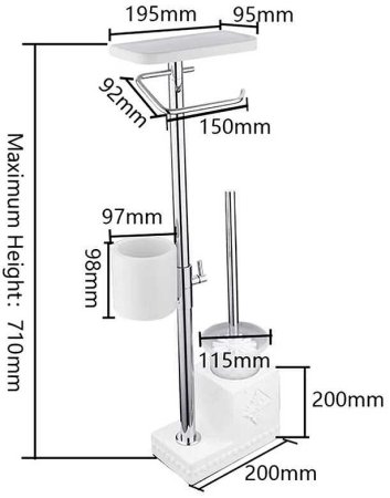Напольная стойка Gappo G902-1 Хром Белый 