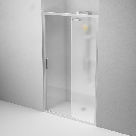 Душевая дверь AM.PM Gem 120 W90G-120-1-195MM профиль Хром матовый стекло матовое-прозрачное 