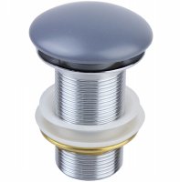 Донный клапан Bronze de Luxe 1001GR click-clack Светло-серый